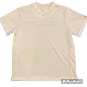 MIZUNO White Mock Turtleneck Baseball Baselayer Warm‎ Gear Youth Large